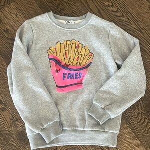 Lola + the Boys French Fries Grey Sweatshirt